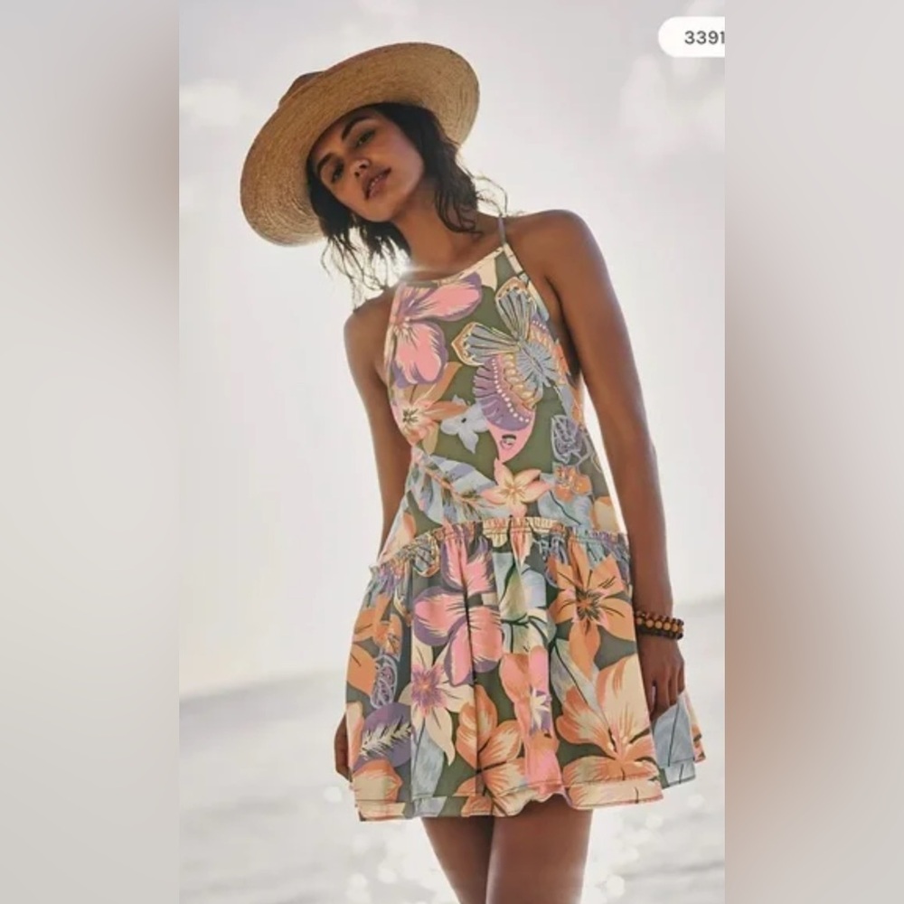 Free People Deserted Island Mini Dress NWOT